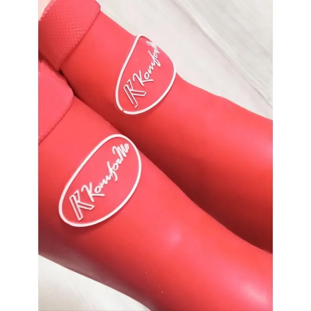 (17-4811)  K KomForme Toddler Rain Boots Sz 5